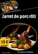 Menu O'braseiro - Le jarret de porc rôti