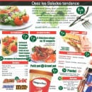 Menu Speedza - Les salades, desserts, boissons,...