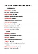 Menu La Cantine - Les vins