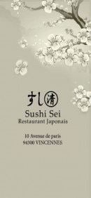 Menu Sushi Sei - Carte et menu Sushi SeiVincennes