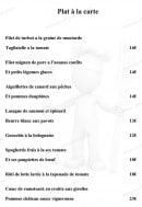 Menu Domichef - Les plats