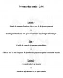 Menu Domichef - Le menu des amis