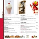 Menu Le Club - Les glaces