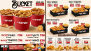 Menu Le Fifties - Les buckets, menu kid, ....