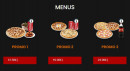 Menu Allo pizza - Les menus
