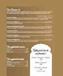 Carte et menu de Aux portes de l'Orient à Villiers sur Marne — les couscous..