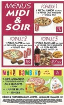Menu La Scala - Menu midi et soir
