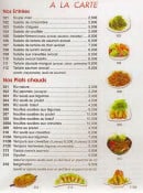 carte et menu Sushi wasabi9 à Villiers sur Marne