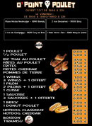 Menu O' Point Poulet - Poulet, wings et saucisses,...