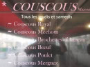 Carte et menu de Brasserie L'Européen à Bonneuil sur Marne — Les couscous royal ; couscous bœuf et couscous poulet ...