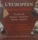 Carte et menu de Brasserie L'Européen à Bonneuil sur Marne — Les couscous ; tajine et paella