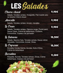 Carte et menu de T9 Foodies & Grill à Vitry sur Seine — Les salades