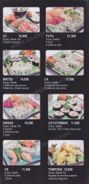 Menu Sakura - Les menus: matsus, futomakis