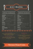 Menu Restaurant Ali Baba - les crêpes