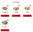 Menu Subito pizza - Les salades