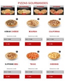 Menu Subito pizza - Les pizzas gourmandes