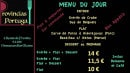 Menu Provincias Portugal - Menu du jour 