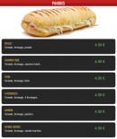 Menu Marco pizza Rapido - Paninis