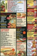 Menu Casa Pizza - Les salades, pates, sandwiches,...