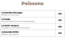 Menu L'Atelier 24 - Les poissons