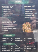 Menu Bon Bùn - Les boissons, desserts, ...