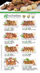Menu Zaki Sushi - Les brochettes