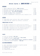 Menu La Petite Table de Saïgon. - La carte