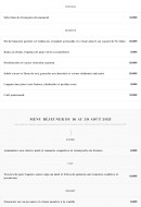 Menu Le Pavillon Bleu - Les fromage, dessert, ...