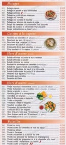 Menu Restaurant Dragon d'Or - Carte des Plats en Livraison