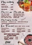 Menu Havana - Les cocktails, softs et eaux,...