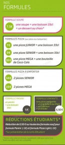 Menu Fresh&Cie - les formules 