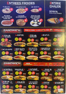 Menu Le Constantinople - Les entrées et sandwichs