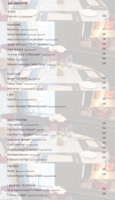 Menu Le Maupertu - Les vins rouges