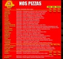 Menu Manhattan Pizza - Les pizzas