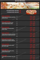 Menu Mia Pizza - Les pizzas base crème 
