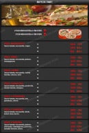 Menu Mia Pizza - Les pizzas à base tomate 