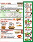Menu Pizza Luigi - Salades, lasagne, tex-mex, paninis et formules