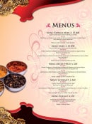 Menu Taj Mahal - Menus
