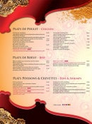 Menu Taj Mahal - Plats