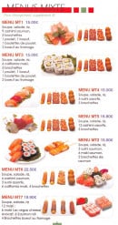 Menu Uchi tomi - Les menus mixtes