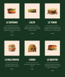 Menu Le Maestro - Les burgers suite