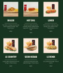 Menu Le Maestro - Les sandwichs suite
