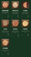 Menu Le Maestro - Les pizzas page 3