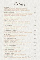 Menu Luci - Les entrées