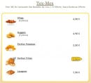 Menu Dino Pizza - Les tex mex