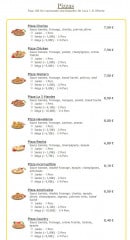 Menu Dino Pizza - Les pizzas 1