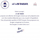 Menu Le Lab Burger - Les infos