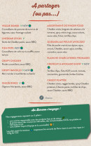 Menu Le Bureau - A partager