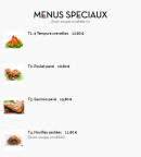 Carte et menu de Nouveau Tokyo Sakura à Franconville — Menu spéciaux