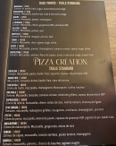 Menu L'antica - Les pizzas